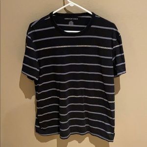 Black Striped American Eagle T-Shirt